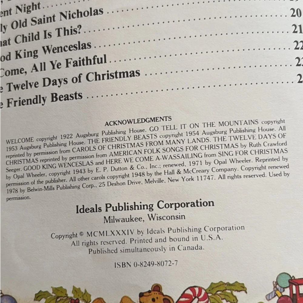 🎄🎼🎹1984 Charming Traditional Christmas Carolers Book w/ Sheet Music VTG - Picture 2 of 10